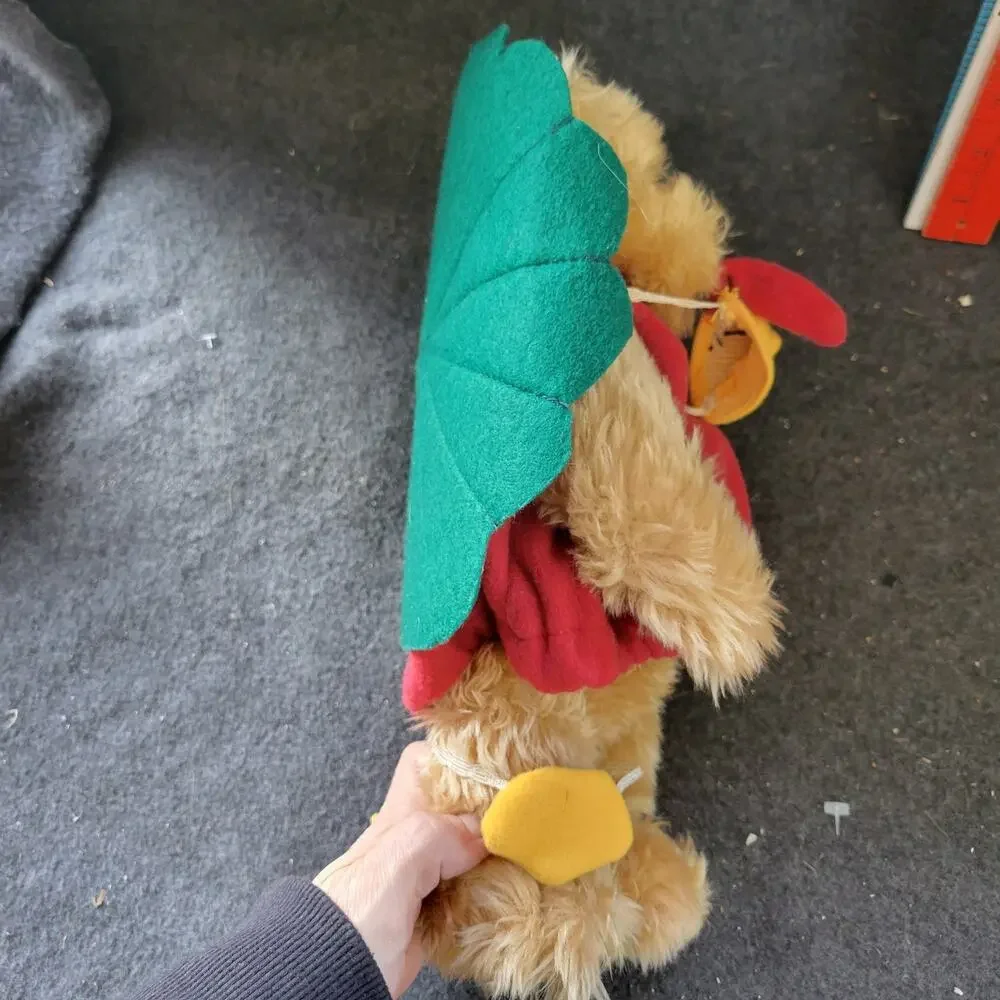 TERRY'S VILLAGE THANKSGIVING HOLIDAY TEDDY BEAR TURKEY‎ COSTUME LOT/2 PLUSH